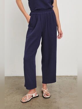 Rails Leon Crop Pant In Admiral Blue NWT XS